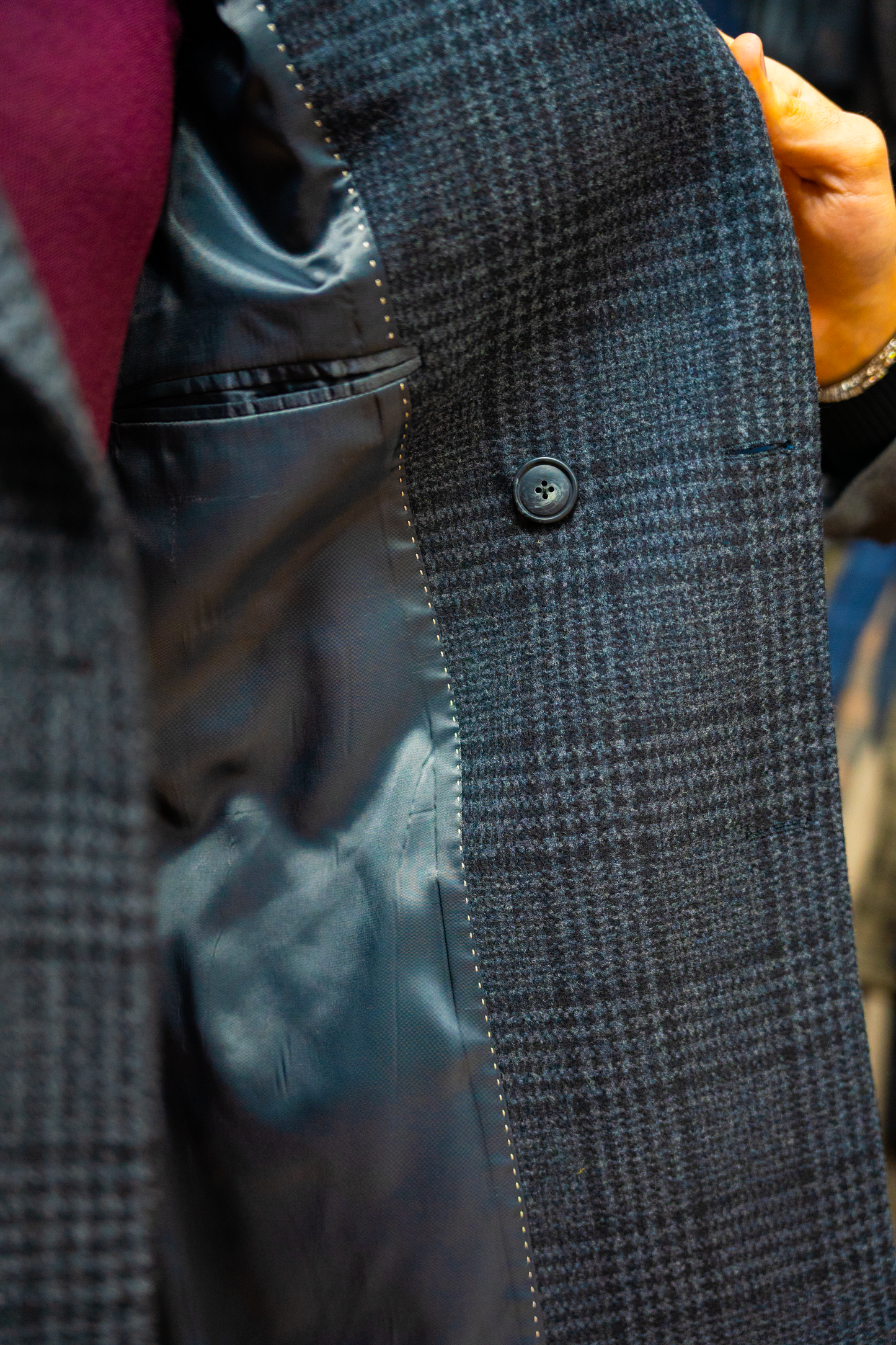 CAPPOTTO BLU DOPPIOPETTO PRINCIPE DI GALLES